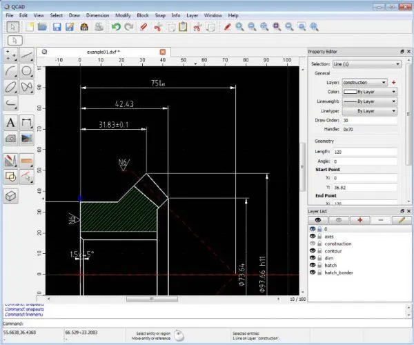 Qcad альтернатива AutoCAD