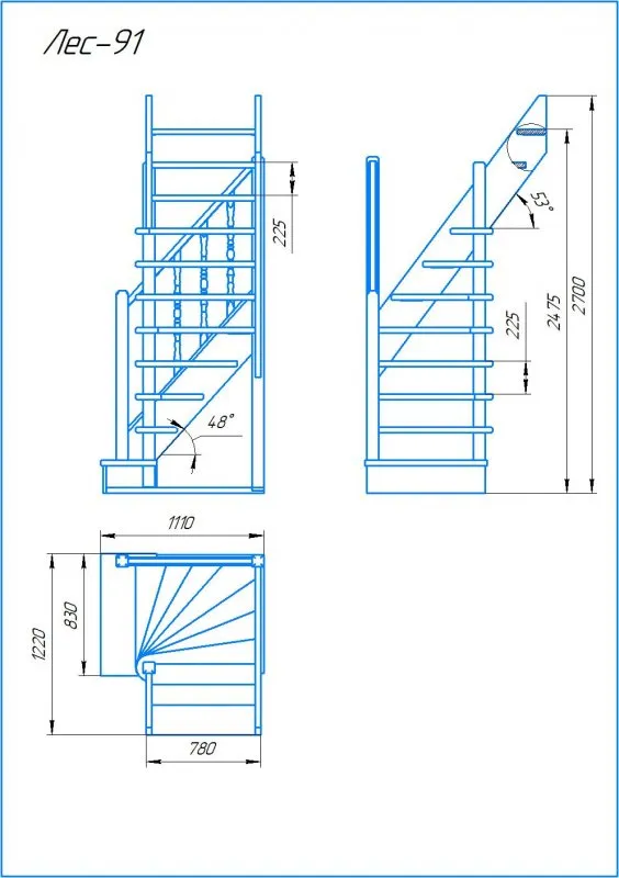 Размеры лестничного проема на 2 этаж в частном доме