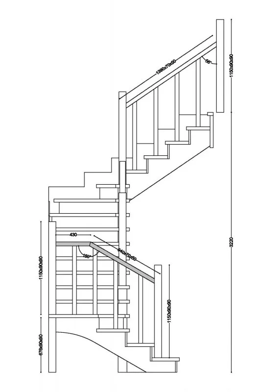 Ширина лестницы на 2 этаж в частном доме