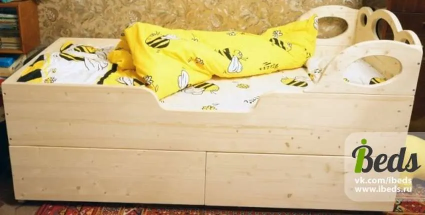 детская кровать с выдвижными ящиками своими руками