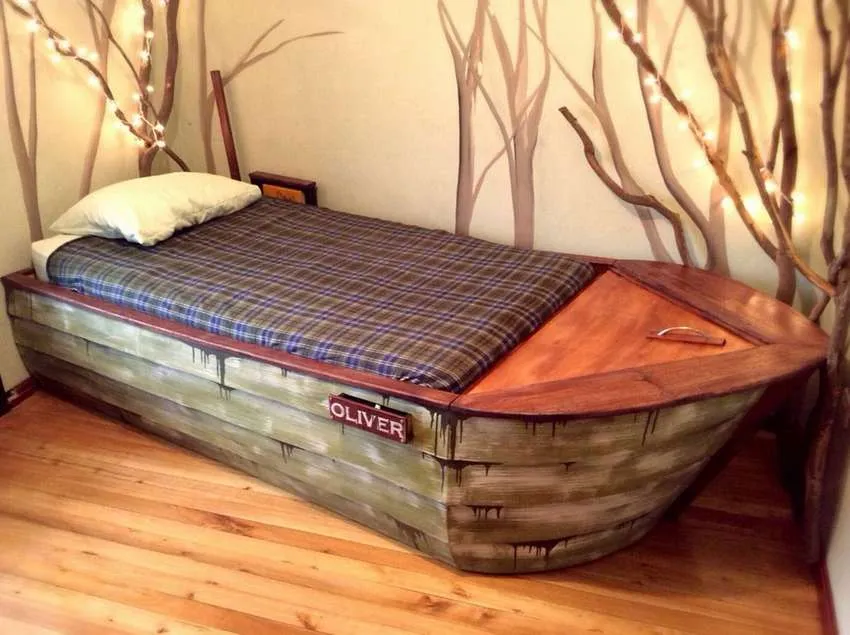 пиратская лодка кровать с секретным ящиком