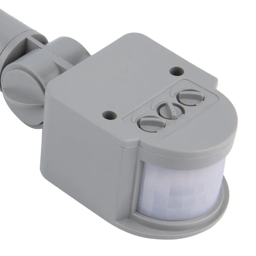 Универсальный датчик движения выключатель света Наружный AC 220V Автоматический инфракрасный PIR датчик движения переключатель со светодиодной подсветкой