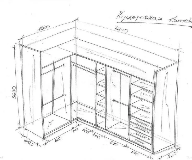 (+32 фото) Гардеробная комната планировка с размерами 2х 1.5