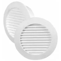 Решётка вентиляционная круглая 58 мм, цвет белый 2 шт