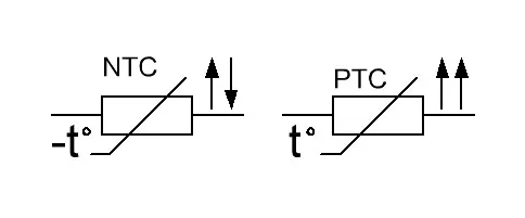 термисторы обозначение на схеме