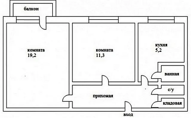 Квартира-«мини-улучшенка» до перепланировки