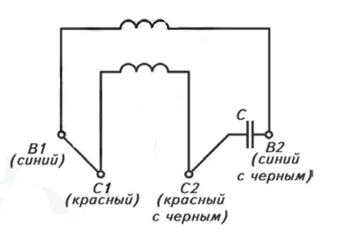 Подключение однофазного двигателя