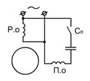 Схема подключения асинхронного двигателя