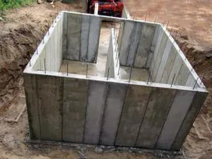Стены для погреба из армированного бетона