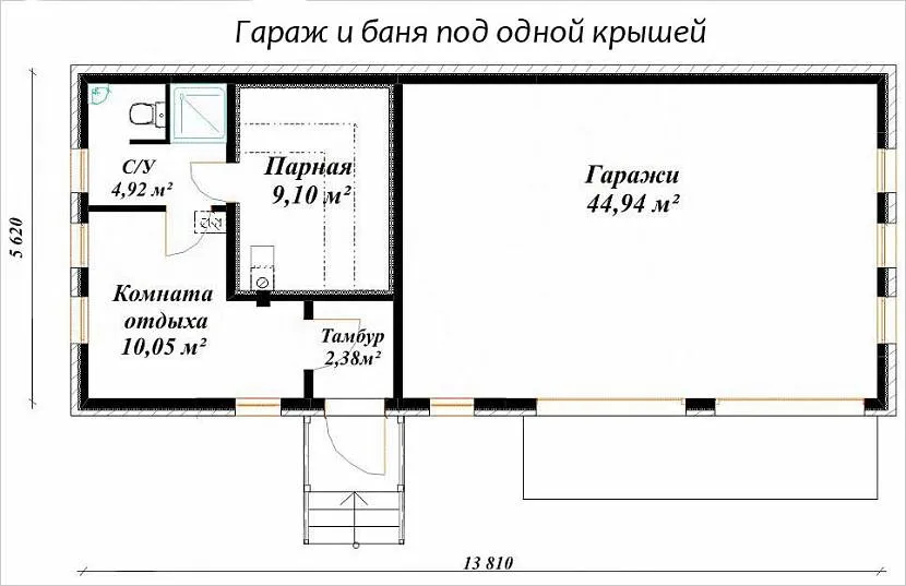 проекты кирпичных бань