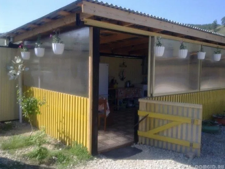 (+58 фото) Летняя кухня на даче своими руками