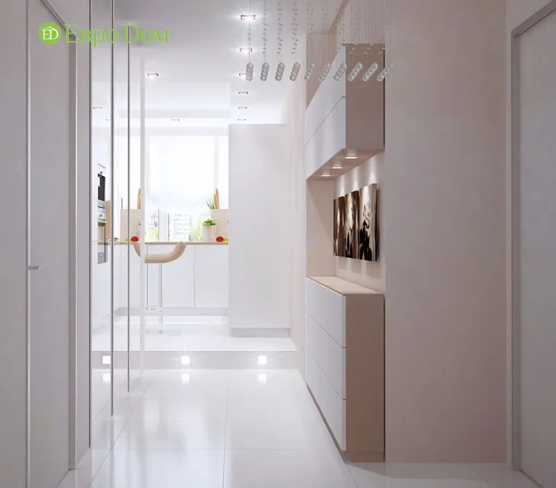 Дизайн небольшой квартиры-студии 54 кв. м. Ванная комната 