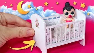 Как сделать кроватку для кукол! Мини детская! Мебель для кукол своими руками �� Анна Оськина
