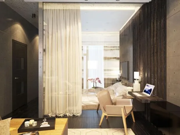 Фотография: Спальня в стиле Современный, Декор интерьера, Малогабаритная квартира, Квартира, Студия