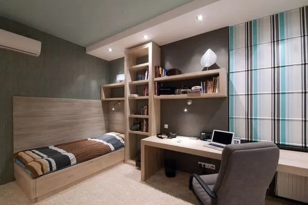 Фотография: Спальня в стиле Современный, Декор интерьера, Малогабаритная квартира, Квартира, Студия