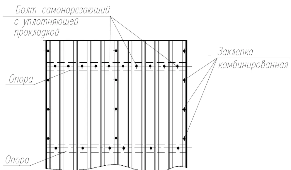 Устройство кровли из профнастила технология