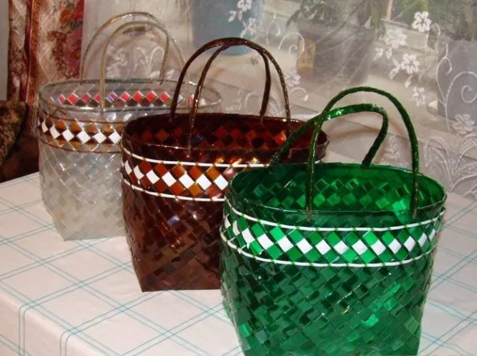 Ручное плетение корзин из пластиковых бутылок: мастер-класс для начинающих