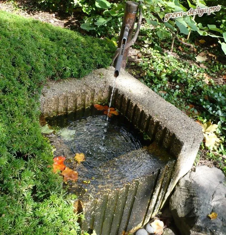 фонтан в японском стиле