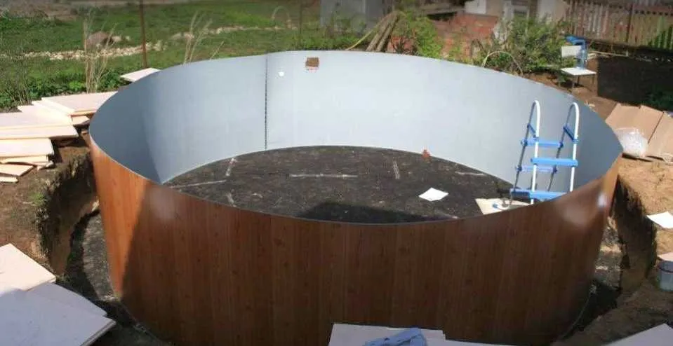 каркасный бассейн установка 3