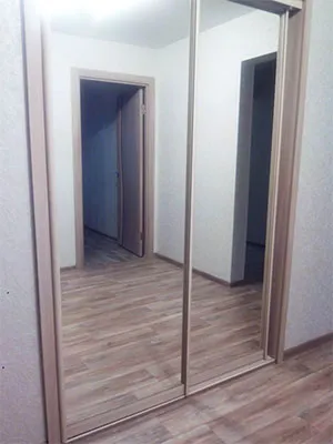 Двери раздвижные с зеркалом