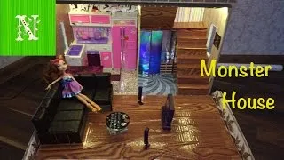 Как сделать дом и мебель для кукол. Monster House своими руками (часть 2)