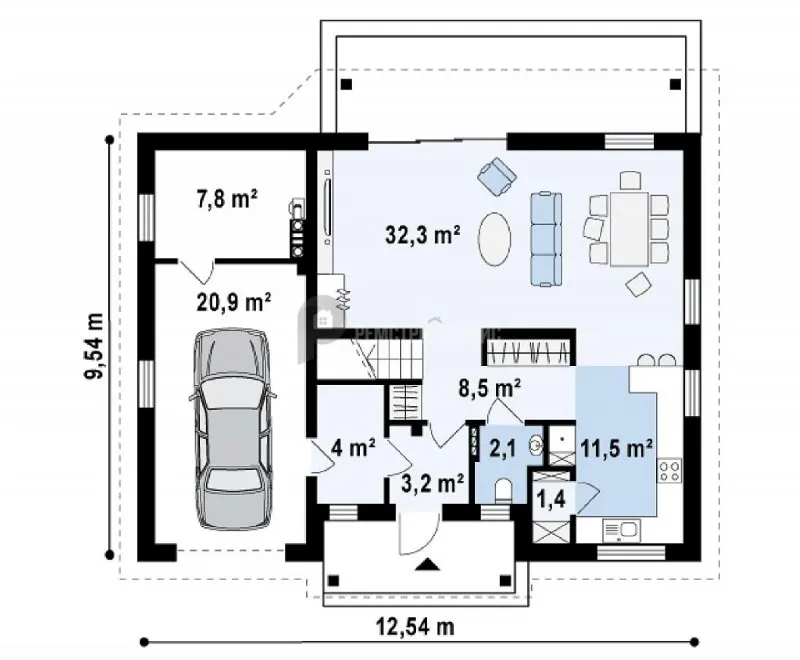 СИП дом 100м2 одноэтажный