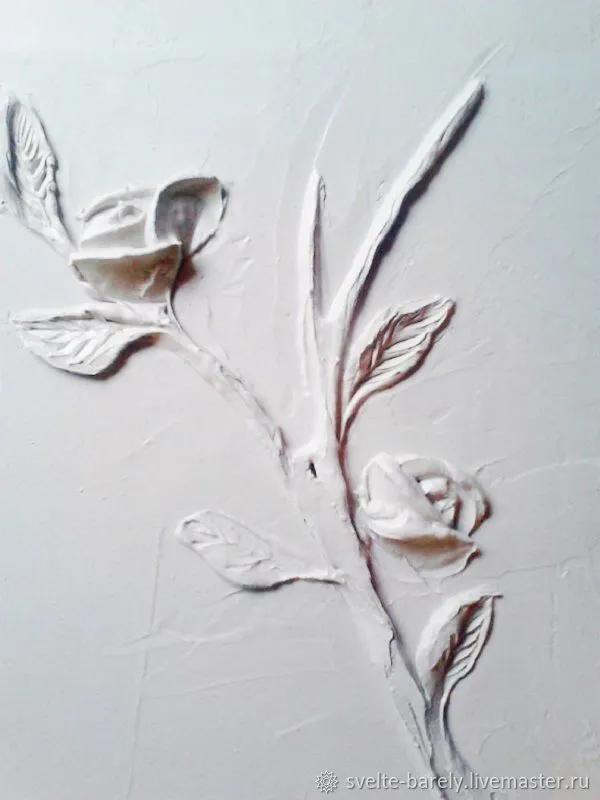Создаем веточку розы из шпатлевки, фото № 31