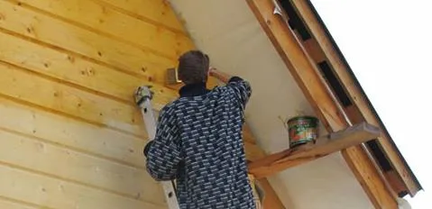 Для покраски старого деревянного дома лучше использовать алкидную эмаль
