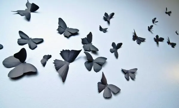 декор бабочки на стене фото 3