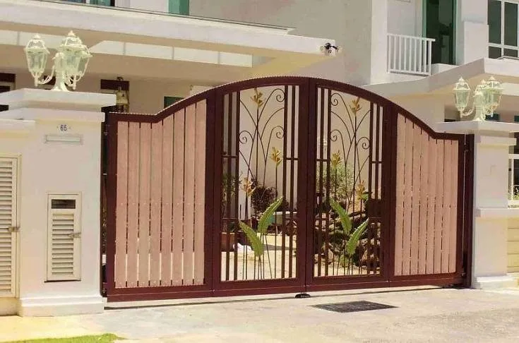 (+89 фото) Красивые ворота для частных домов