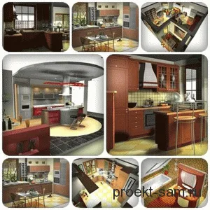 проект кухни в программе Kitchen Draw