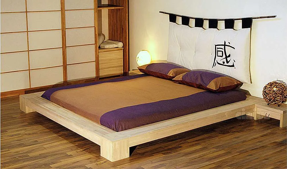 Оригинальный интерьер спальни в восточном стиле 