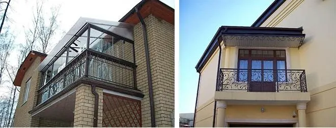 балконы в частных домах
