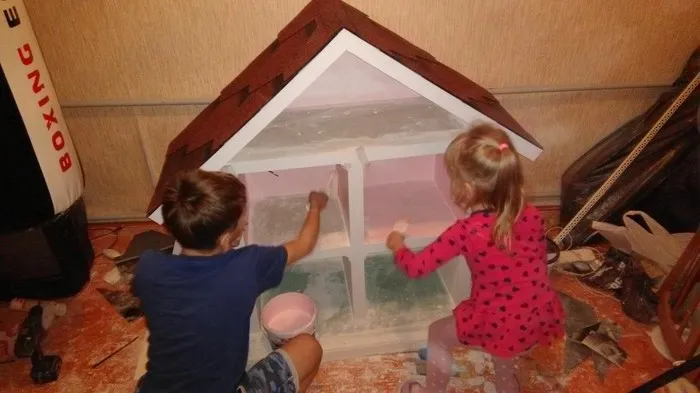 Изготовление кукольного домика своими руками для дочки